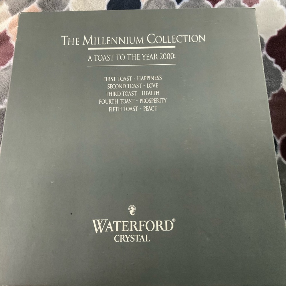 WATERFORD CRYSTAL THE MILLENNIUM TOASTING FLUTES
